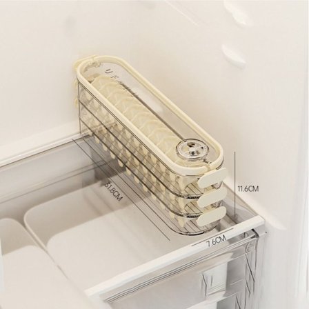 Dumpling Oppbevaringsboks Kjøleskap Friskholdende boks TRANSPARANT