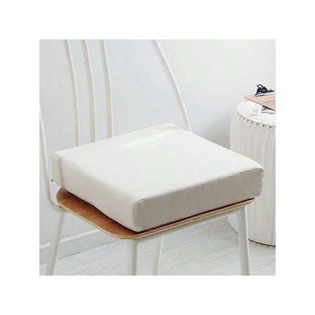 Høydensitet Skum Setepute, 50x50x5cm Lett og Komfortabel (Hvit)