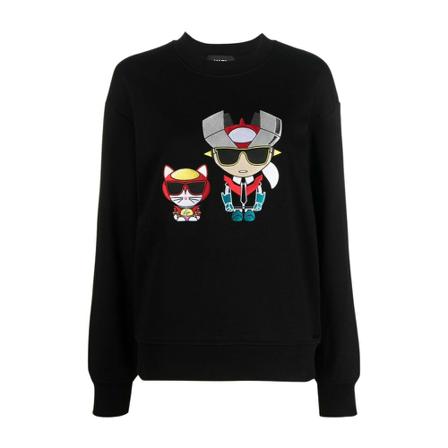 Karl Lagerfeld Sweatshirts , Zwart , Dames , Maat: M