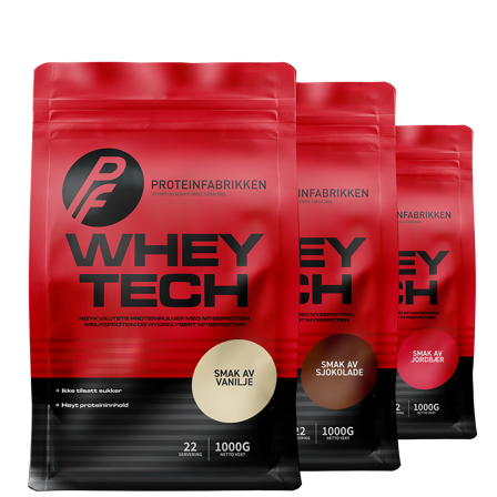 Stor Pakke, Whey Tech Protein, 3x1kg