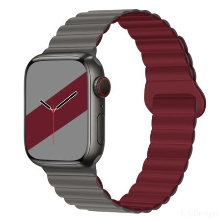 Silikonrem För Apple Watch Ultra 49mm 8 7 45mm 41mm Magnetisk sugarmband för iwatch 6 5 4 3 SE 44mm 40mm 42mm Color 25