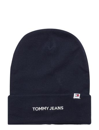 Tjm Linear Logo Beanie Accessories Headwear Beanies Navy Tommy Hilfiger