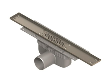 Purus Line 7114615 Gulvsluk sideutløp 75 x 600 mm, Innendørsavløp