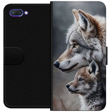 Kompatibelt Plånboksfodral till Honor Honor 10 Vargar Vilda Wolf Djur Mystik