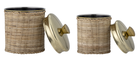 Bloomingville Abas Krukke med lokk, Messing