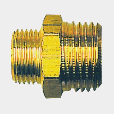 Sexkantsnippel förminskning, ½" - 3/8"