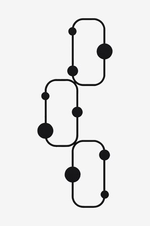 Hanah Home - Väggkrok i metall - Patricia - Svart - Småförvaring - Från Homeroom
