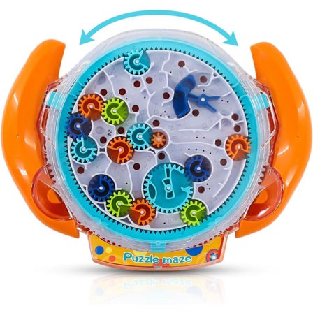 Mind Puzzles til børn i alderen 3-8 år (orange), 3D labyrintpuslespil til børn,