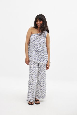 Handpicked x NA-KD Pantalon plissé - Pantalons flare - Floral - EU 40