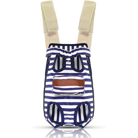 Ben för husdjur, hundsele, framsele, bröstsele, ryggsäck, husdjursväska, kattungeväska, bärväska, utomhusväska (stor, blå)