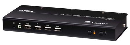 ATEN 2-Port USB 4K HDMI Dual Display KVMP