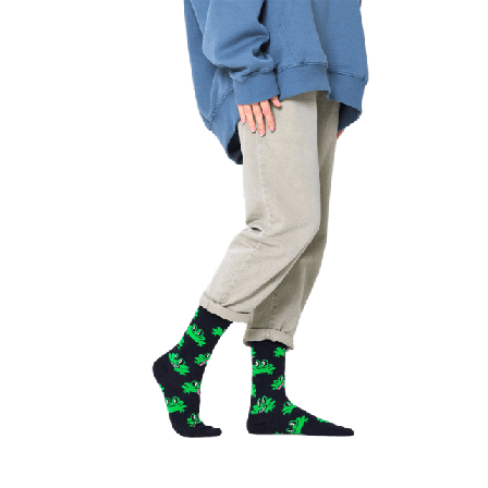 Happy Socks Frog Sock Strumpor Unisex Svart 41-46