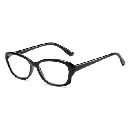 Anti-Blue Light Läsglasögon Fyrkantiga glasögon SVART