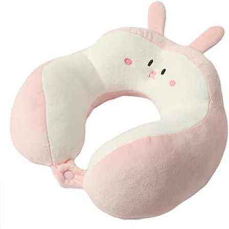 Söt bil nackkudde med tecknat motiv, bilresa tecknad U-formad kudde