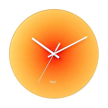 12 tum Nordic Sunset Väggklocka Batteridriven Med Spetsig Nål Rund Tyst Klocka