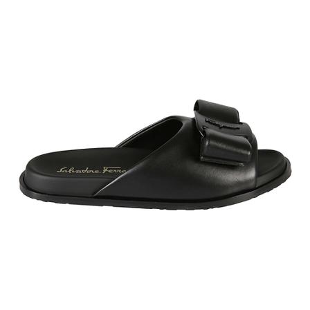 Salvatore Ferragamo, Sliders Czarny, Kobieta, Rozmiar: 37 EU
