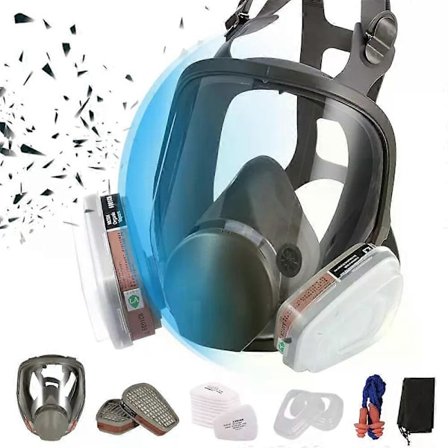 Støvmaske Gassmaske Malermaske Åndedrettsvern Helmasker med Aktivt Kullfilter