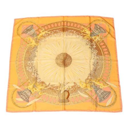 Hermès Vintage, Pre-owned Scarf Geel, Dames, Maat:ONE Size