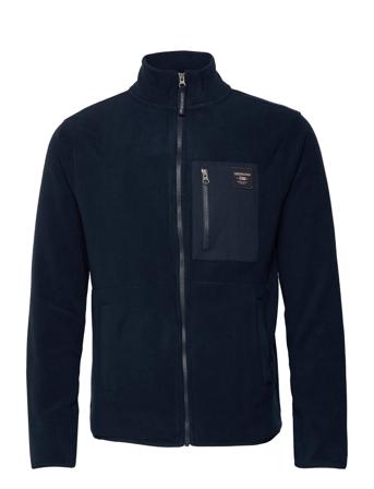 Oliver Full Zip Fleece Cardigan Sweatshirts & Hoodies Fleeces & Midlayers Navy Lexington Clothing