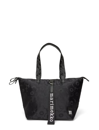 Marimekko Tote M Unikko - Black - ONE SIZE