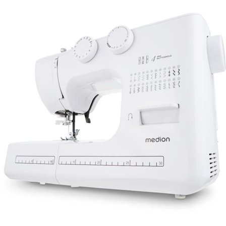 Symaskin - MEDION - SM 60 - 62W - 24 stygn + dubbla stygn - 700 rpm - LED - Vit