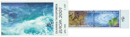 Grækenland - EUROPA 2001 - Postfrisk utk. hæfte