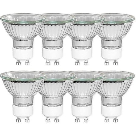8 stk. Gu10 35w halogenreflektorpærer, dæmpbar spotlight, varm hvid 2700k bedste gave(hy)