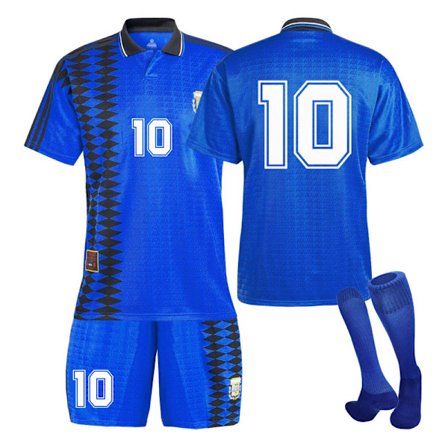 1994 Argentina Fotballdrakt Borte Barn Student Trening Voksen Kostyme NR.10 NO.10 16