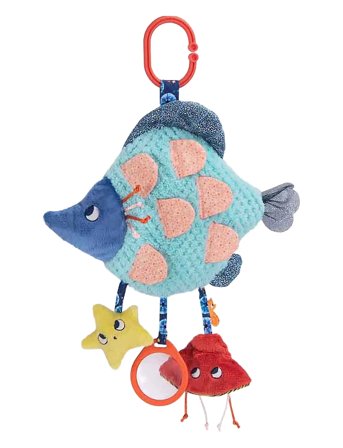 Moulin Roty Hanging Activity Toy - Blue Fish 40 Cm - Les Aventures De Paulie - Multi/patterned - ONE SIZE