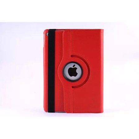 Tyylikäs suojakotelo iPad Air 11" 2024/2025 Punainen Pyörivä Nahka Litsi Rakenne