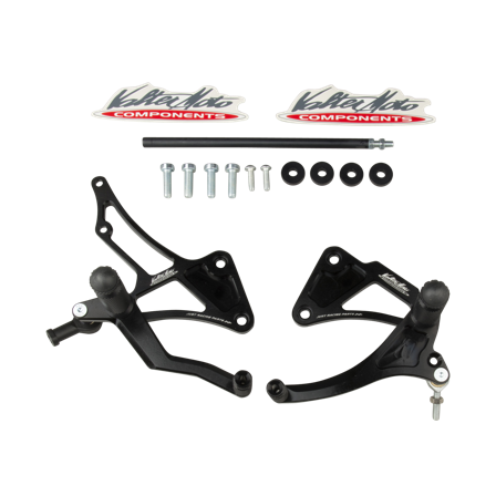 Valter Moto Type 1 Voetsteunen kit Zwart - Yamaha YZF R1 2004-2006