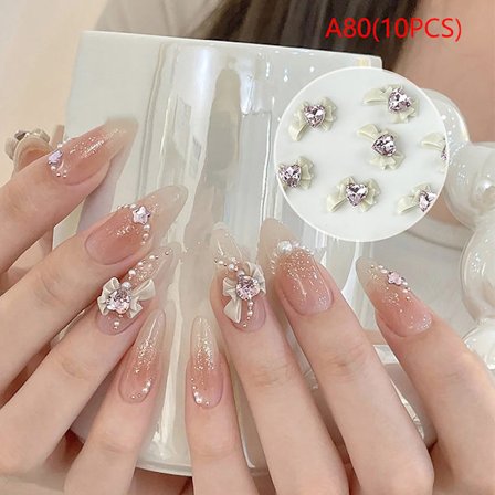 Bowknot Tie Nail Art Diamond strassit manikyyri sisustus korut