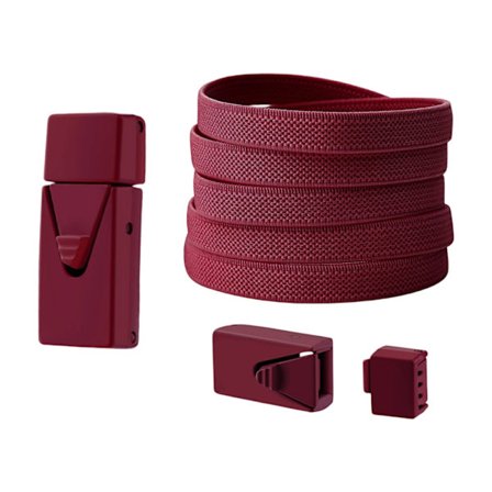 Elastiske polyester snørebånd med fastgørelseslåse 8mmX100cm sneakers snørebånd