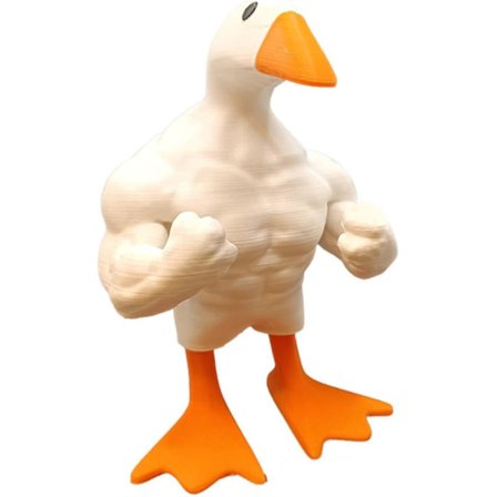 Magnetisk gås nøgleholder figur til boligindretning særpræget muskuløs and statue skrivebord bogreol stue ornament gaver