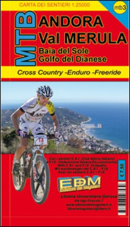 MTB-3 Andora. Carte sentieri di Liguria per mountain bike MTB VTT