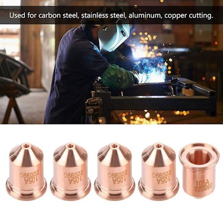 5 st Plasma Cutter Munstycken Brännarspetsar 220990 Delar För Max65 Skärmaskin Mengxi