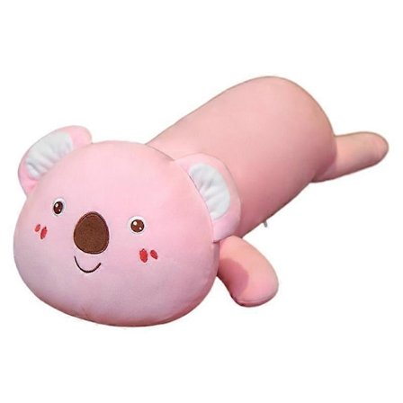 Koala dukke plysj leketøy jenter soveben pute stor dukke filledukke lang pute-80CM, rosa