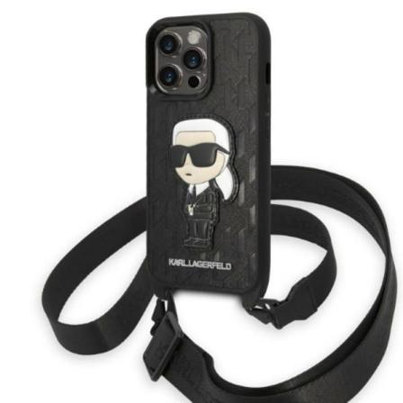 Karl Lagerfeld Iphone 14 Pro Max Halsbandskal Monogram Ikonik Pa