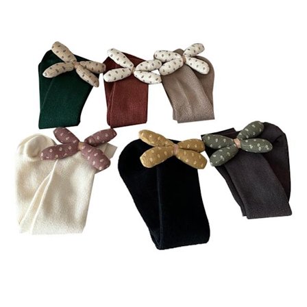 6 par barnesokker Komfortable Pustende Søte Design Sklisikre Jenter Stablede Sokker for 1 til 10 år Gamle Barn Type 3