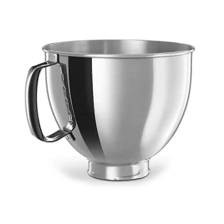 Rustfrit Stål Skål til KitchenAid Classic & ArtisanSeries 4.5-5 QT Tilt-Head Mixer, 5 Quart 304 Rustfrit Stål Skål