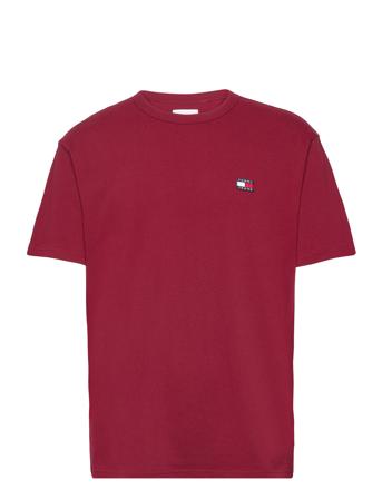 Tjm Clsc Tommy Xs Badge Tee T-shirts Short-sleeved Rød Tommy Jeans*Betinget Tilbud