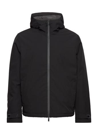 Slhatlas Jkt B Noos Parkas Jakke Svart Selected Homme*Betinget Tilbud