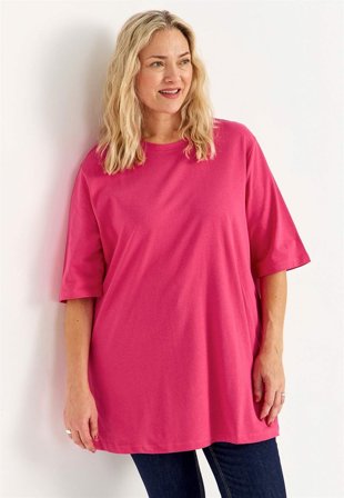 Cellbes of Sweden - Jerseytunika i kraftig bomuldsjersey i cerise til damer i størrelse 58/60