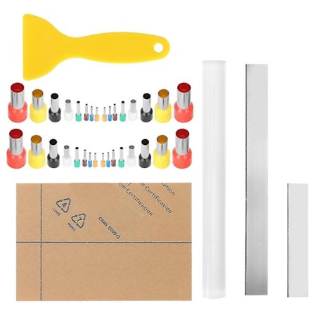 37 stk. Lerudstikkere Former Akryl Bagplade Lerskraper til Ler Keramik DIY Fremstilling