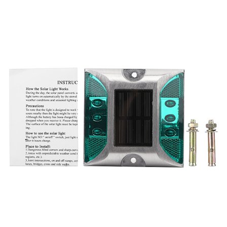 Solcelledrevet LED vanntett veivarsellys, nedgravd lys