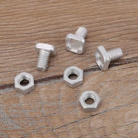200 stk M6x12mm Drivhus muttere og bolter Firkantede bolter muttere Drivhus reparasjonssett Deler Skift
