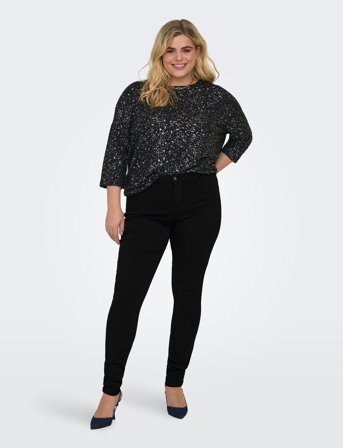 ONLY Carmakoma Carthunder Life P Up Reg Sk Jns Bla Noos - Black - 50