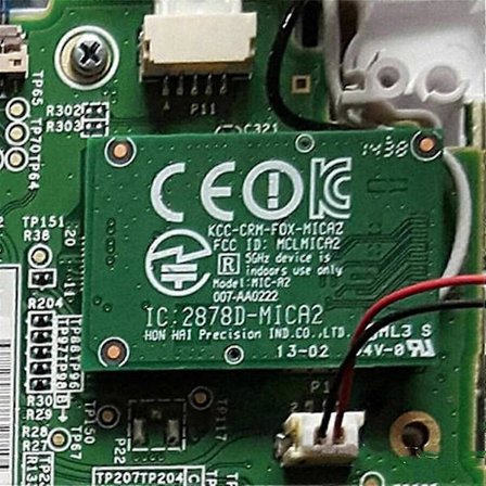 2878D-MICA2 Wii U Pad Langaton WiFi-kortti MICA2 Vaihto Wii U Pad Bluetooth-yhteensopiva piiri