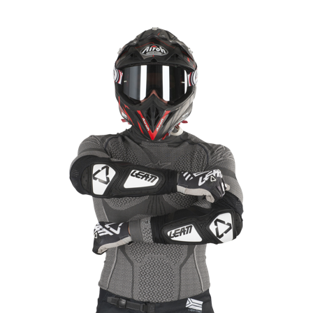 Leatt Contour Elbow Protection White-Black L/XL
