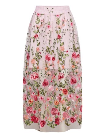 Fuschia Skirt Pink A-View